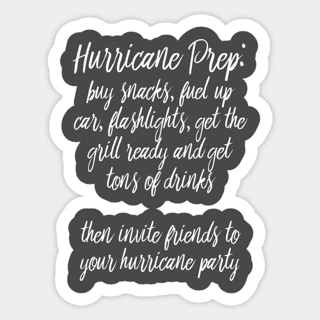 Hurricane Prep Sticker by Girona